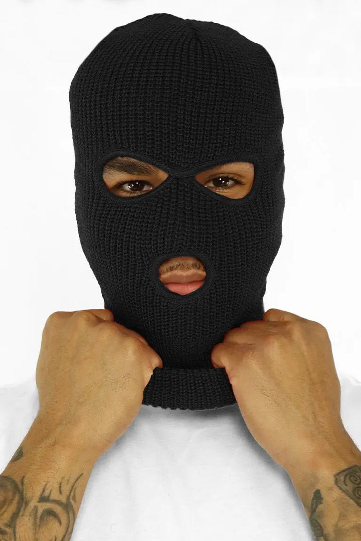 Classic Full Face Balaclava Mask (Black) - Zamage