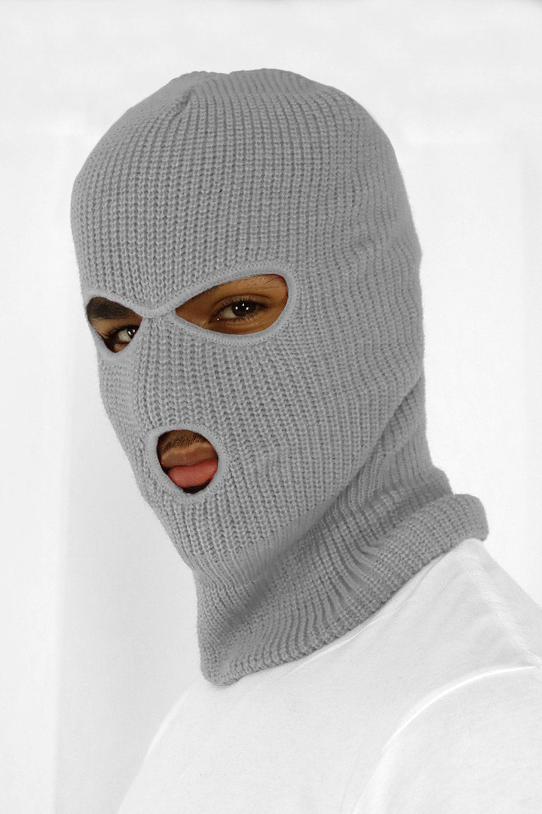 Classic Full Face Balaclava Mask (Grey) - Zamage