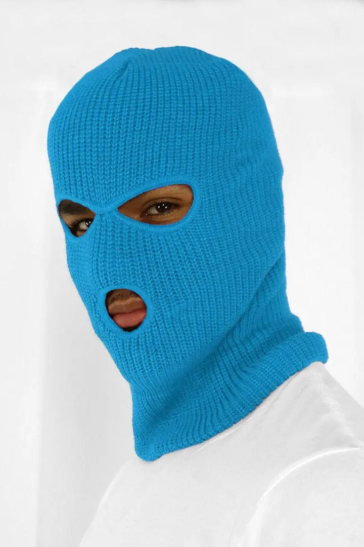 Classic Full Face Balaclava Mask (Sky Blue) - Zamage
