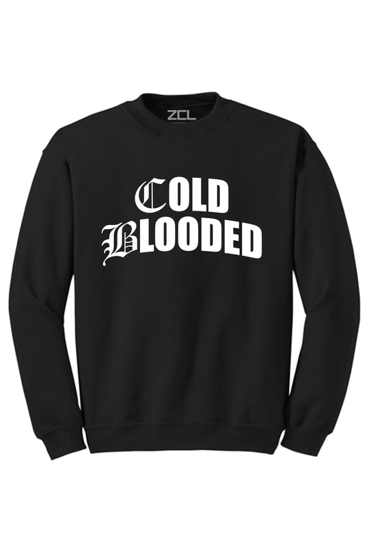 Cold Blooded Crewneck Sweatshirt (White Logo) - Zamage