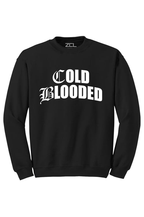 Cold Blooded Crewneck Sweatshirt (White Logo) - Zamage