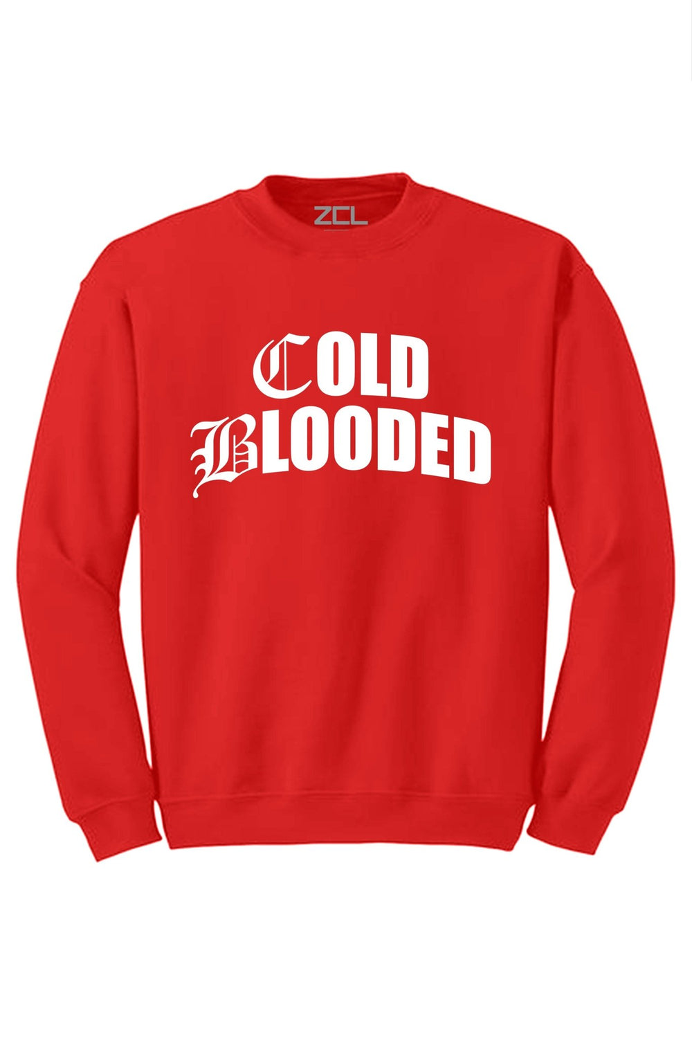 Cold Blooded Crewneck Sweatshirt (White Logo) - Zamage