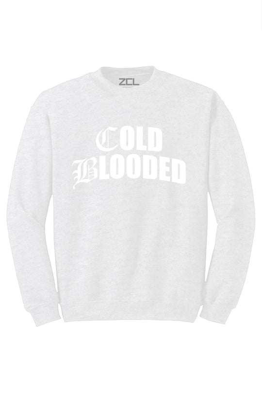Cold Blooded Crewneck Sweatshirt (White Logo) - Zamage