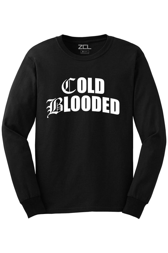 Cold Blooded Long Sleeve Tee (White Logo) - Zamage
