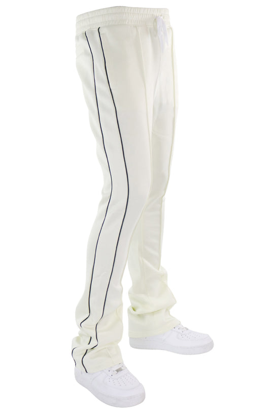 Stacked Track Pant (Cream) - Zamage