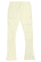 Stacked Cargo Fleece Pant (Cream) - Zamage