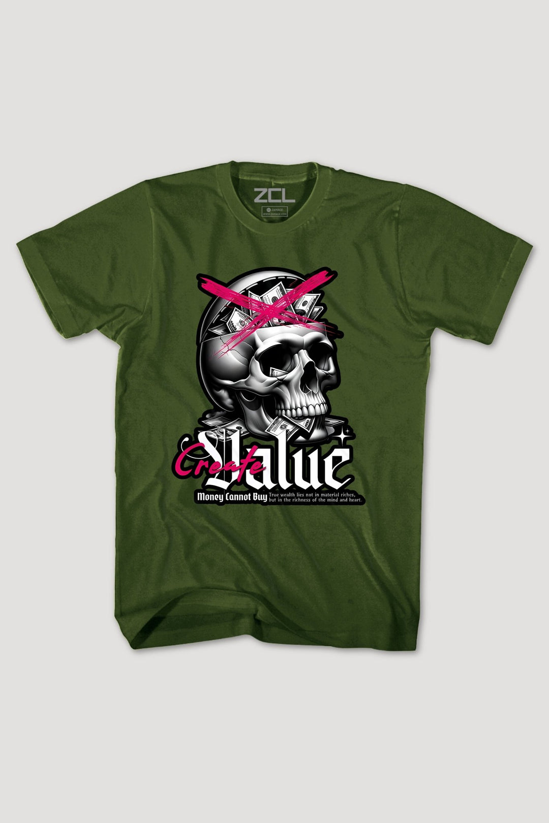 Create Value Tee (Multi Color Logo) - Zamage