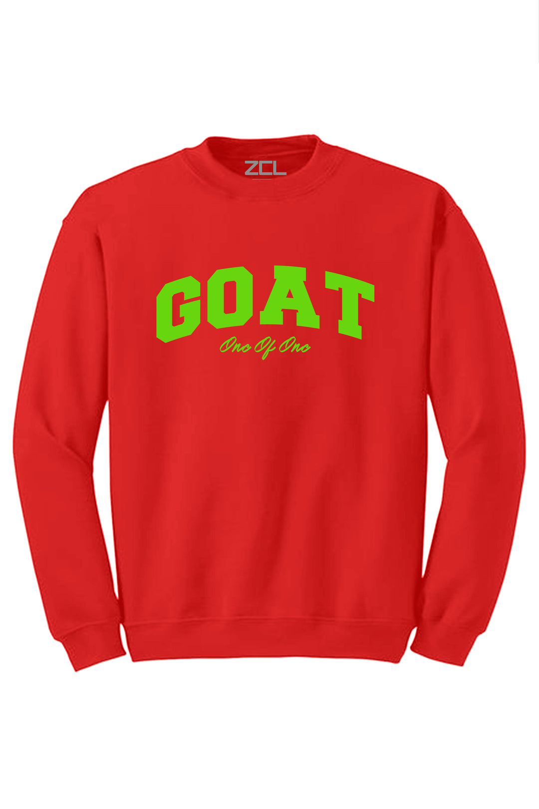 Goat Crewneck Sweatshirt (Lime Green Logo) - Zamage