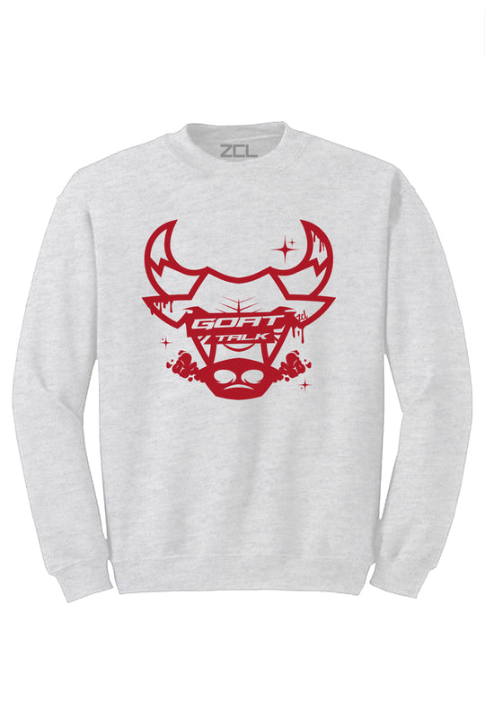 Goat Talk Crewneck Sweatshirt (Red Logo) - Zamage