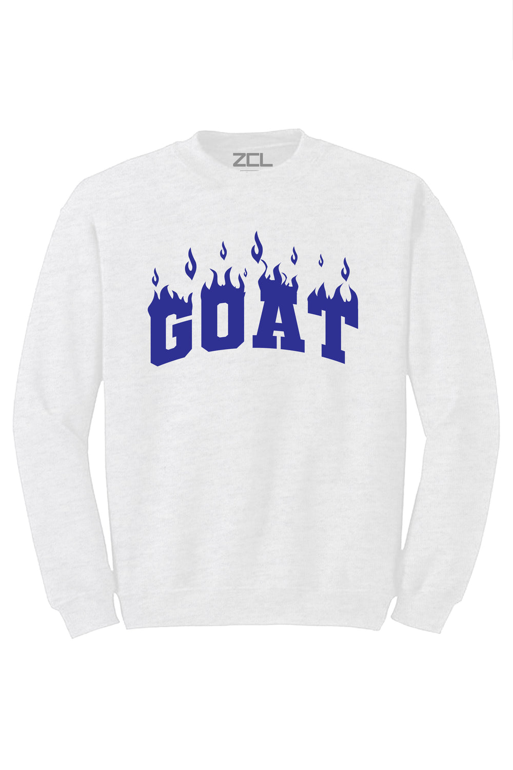 Goat Flame Crewneck Sweatshirt (Navy Logo) - Zamage