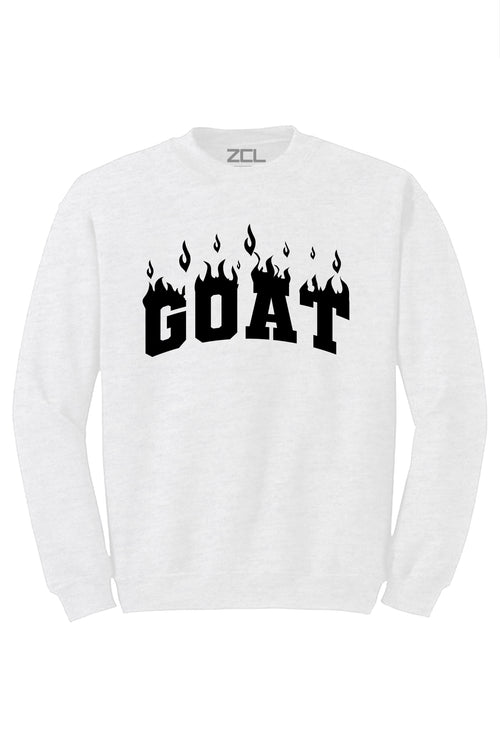 Goat Flame Crewneck Sweatshirt (Black Logo) - Zamage