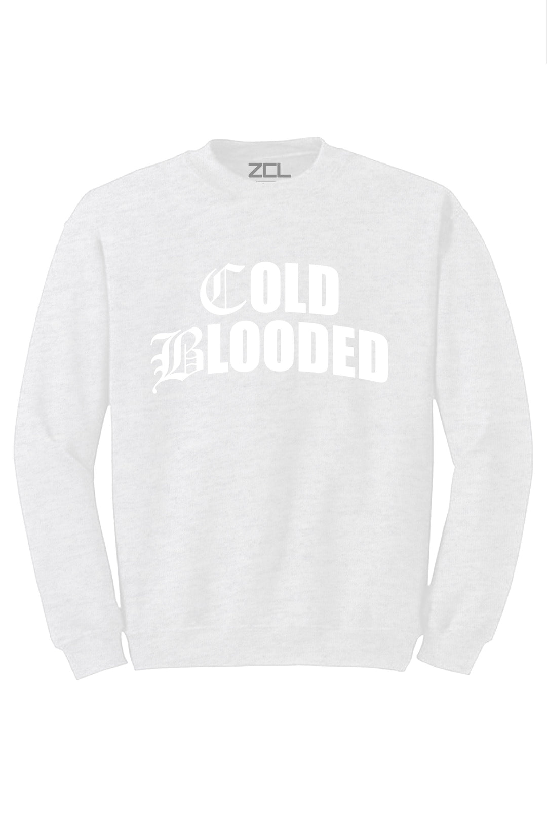 Cold Blooded Crewneck Sweatshirt (White Logo) - Zamage