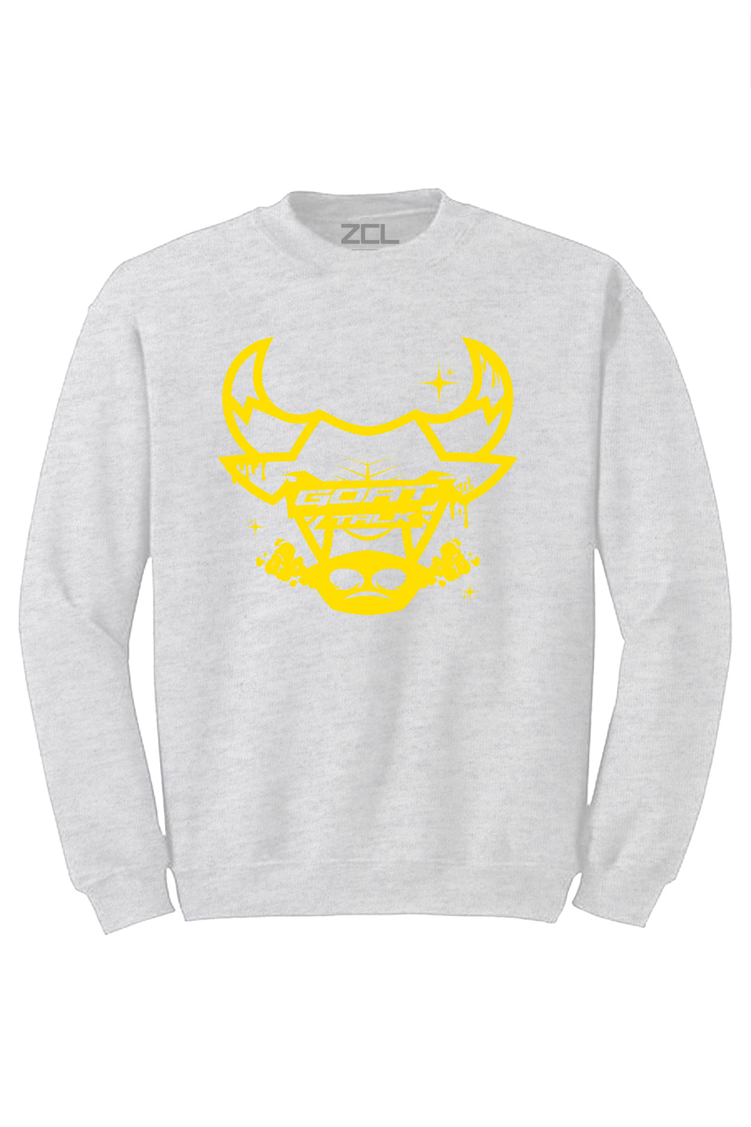 Goat Talk Crewneck Sweatshirt (Yellow Logo) - Zamage