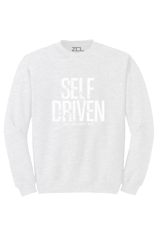 Self Driven Crewneck Sweatshirt (White Logo) - Zamage