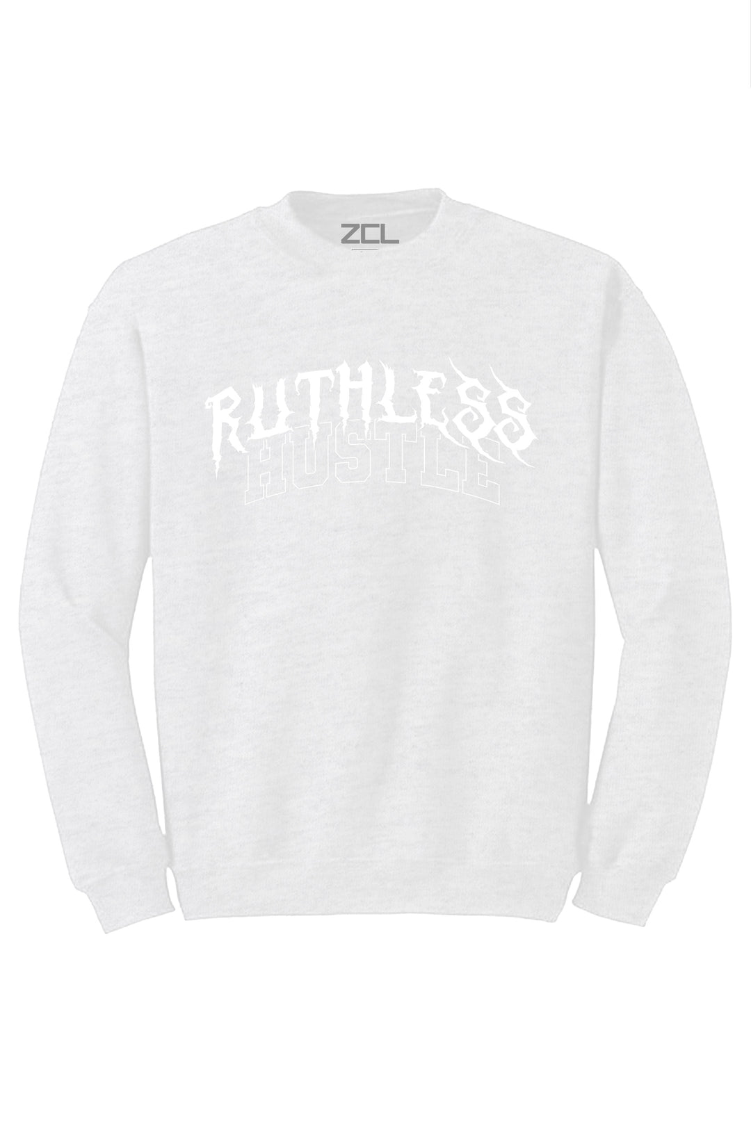 Ruthless Hustle Crewneck Sweatshirt (White Logo) - Zamage