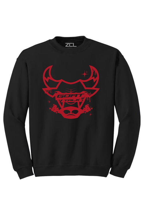 Goat Talk Crewneck Sweatshirt (Red Logo) - Zamage