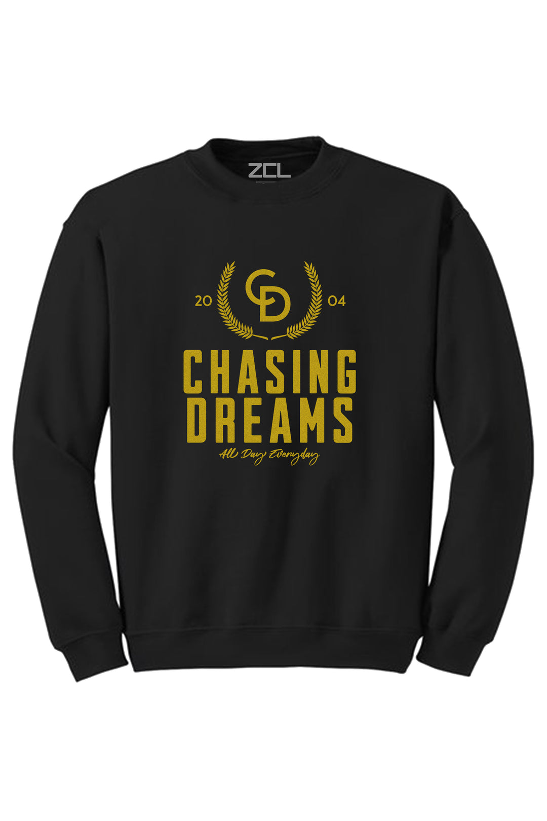 Chasing Dreams Crewneck Sweatshirt (Gold Logo) - Zamage