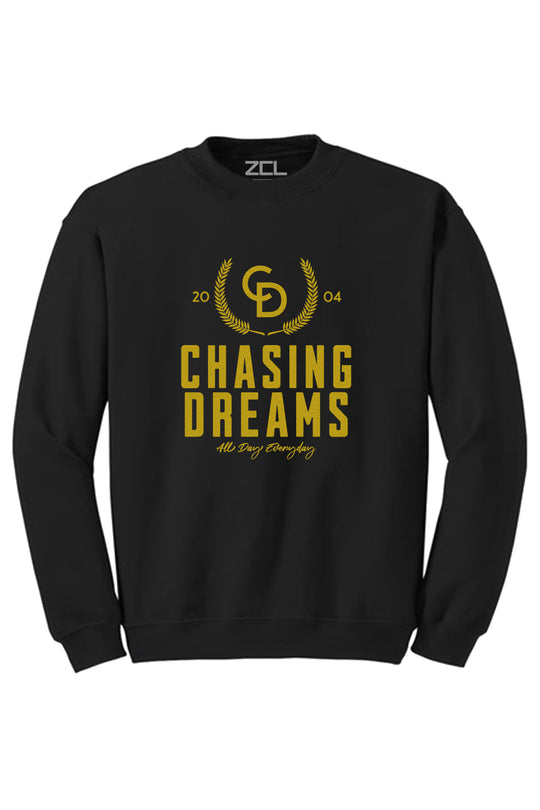 Chasing Dreams Crewneck Sweatshirt (Gold Logo) - Zamage
