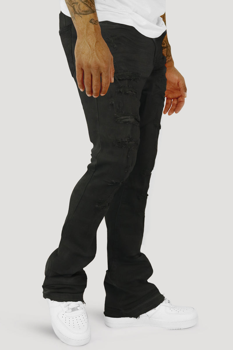 Vertigo Stacked Denim (Jet Black) (M8280D)