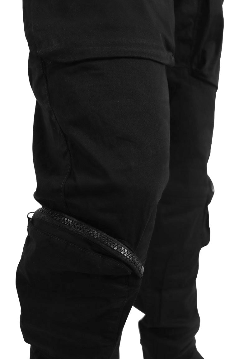 Black Out Cargo Denim (zwart)