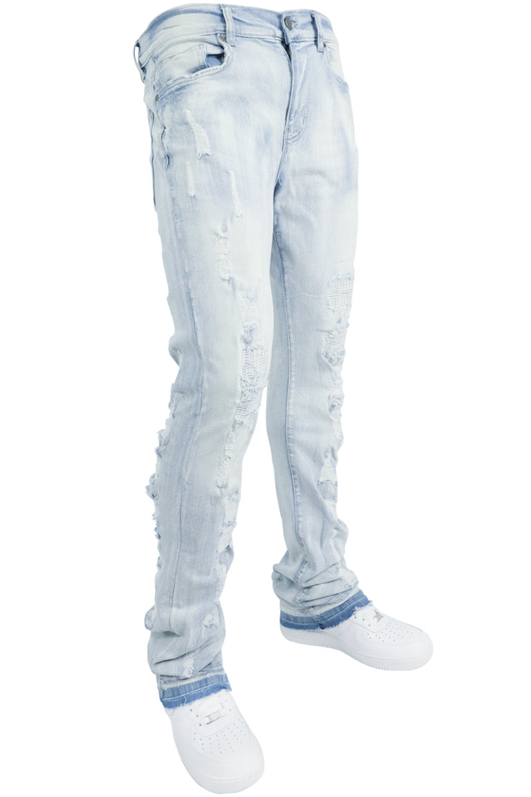 Lightwave Distress Stacked Denim (Ice Wash)