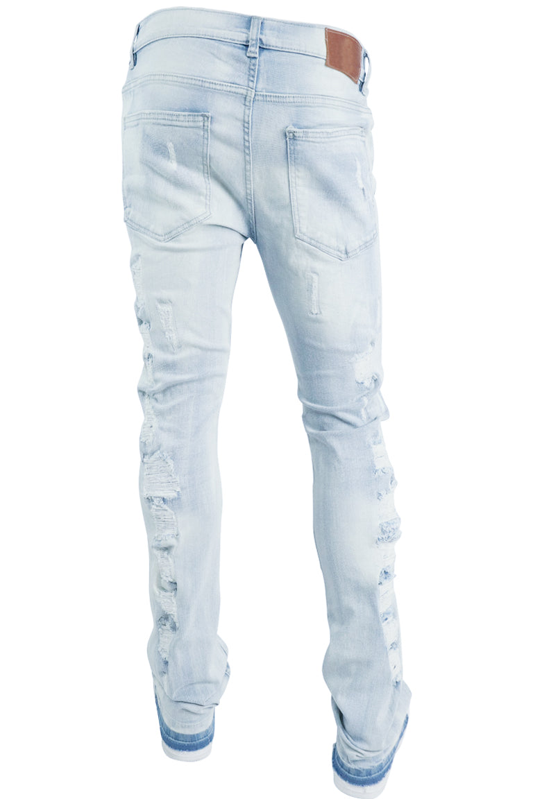 Lightwave Distress Stacked Denim (Ice Wash)