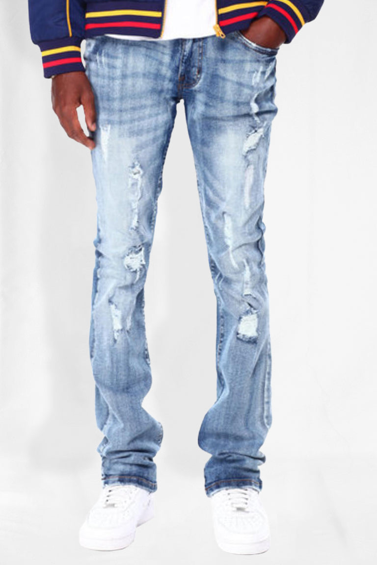 Timeless Stacked Denim (Aged Wash)