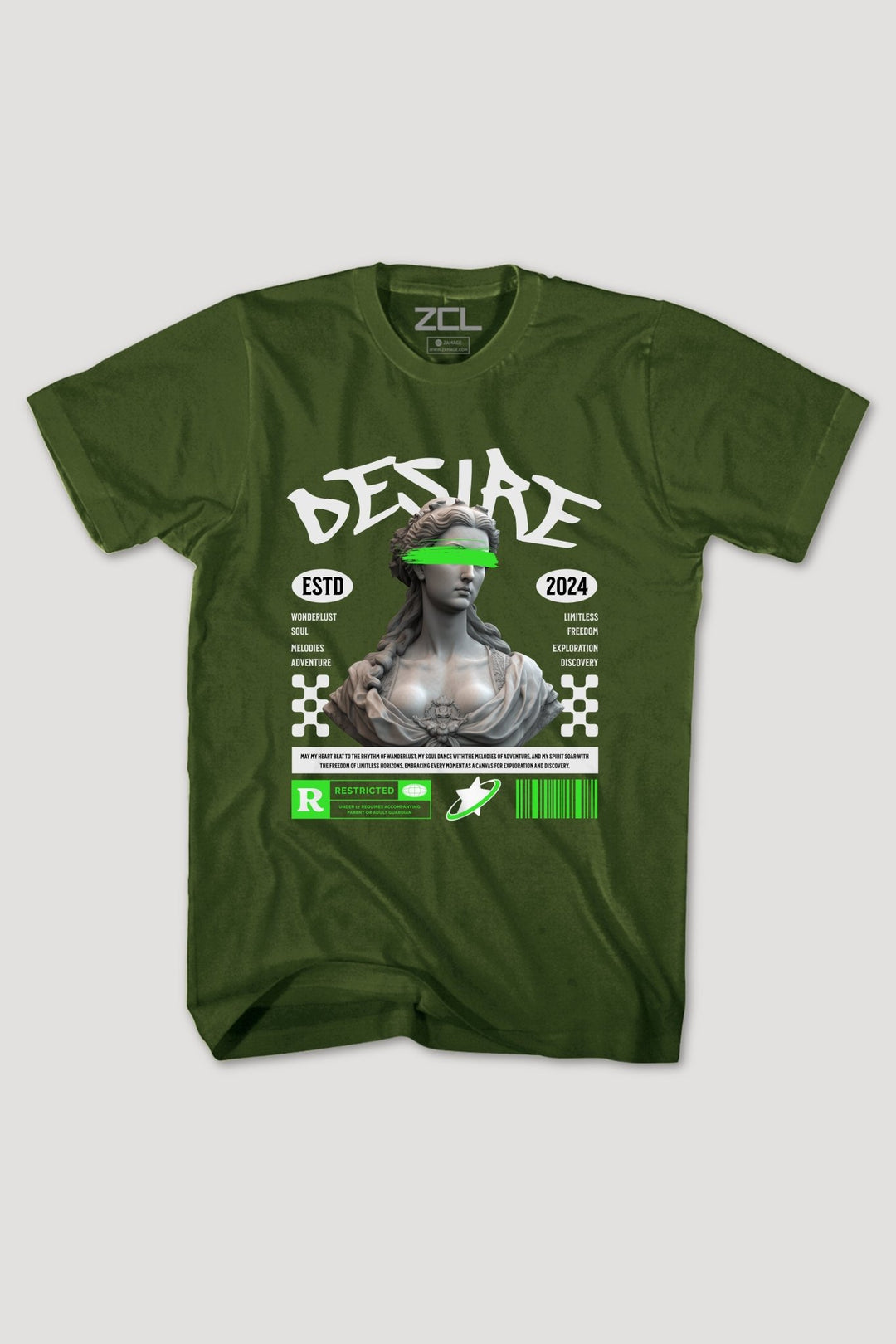 Desire Tee (Multi Color Logo) - Zamage
