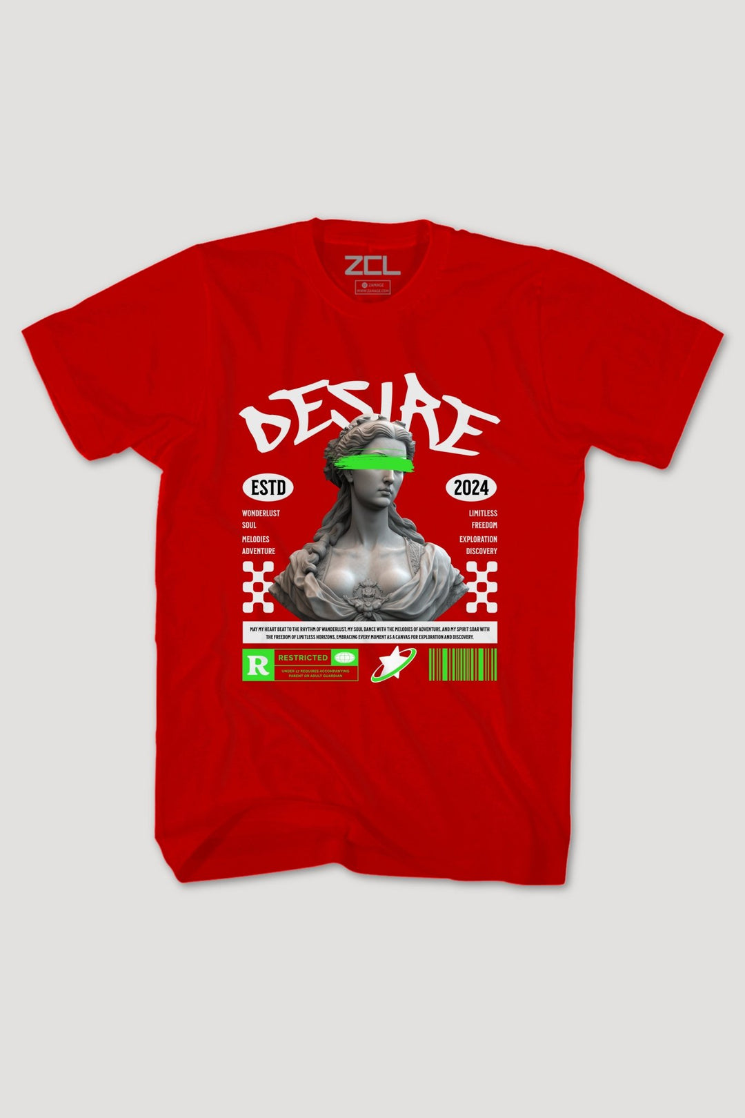 Desire Tee (Multi Color Logo) - Zamage