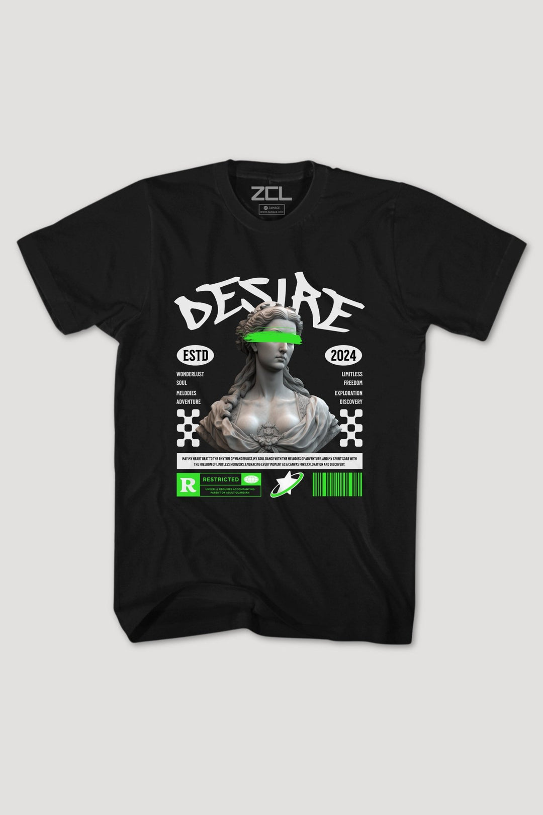 Desire Tee (Multi Color Logo) - Zamage