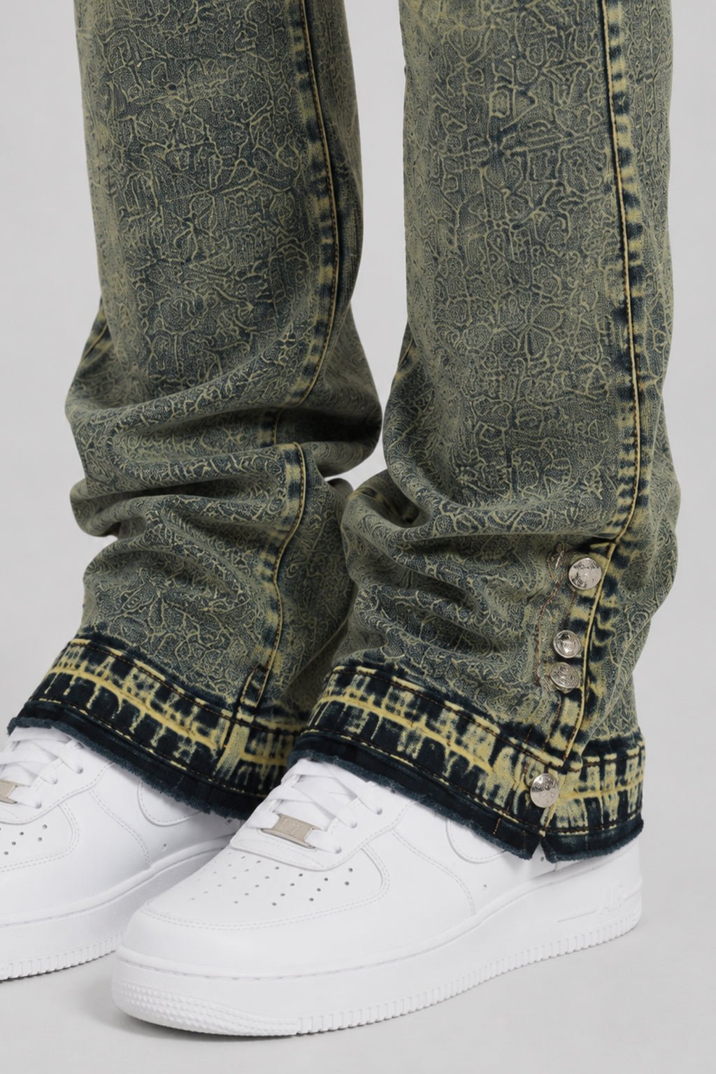 Dover Cargo Stacked Denim (Vintage Blue) - Zamage