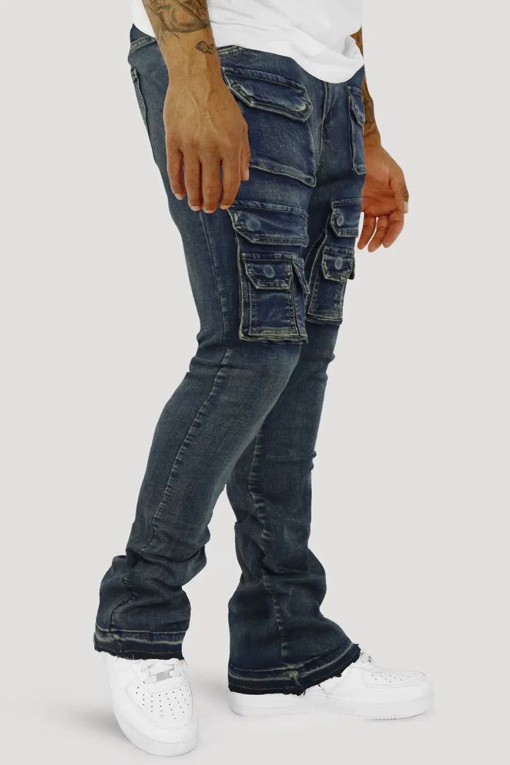 Dropcut Stacked Denim (Blue Wash) (M8525D) - Zamage