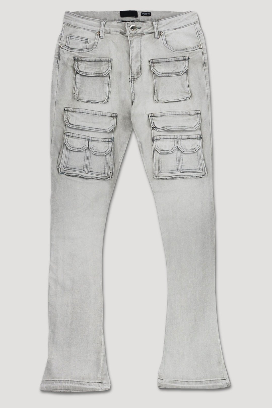Dropcut Stacked Denim (Grey Wash) (M8525D) - Zamage