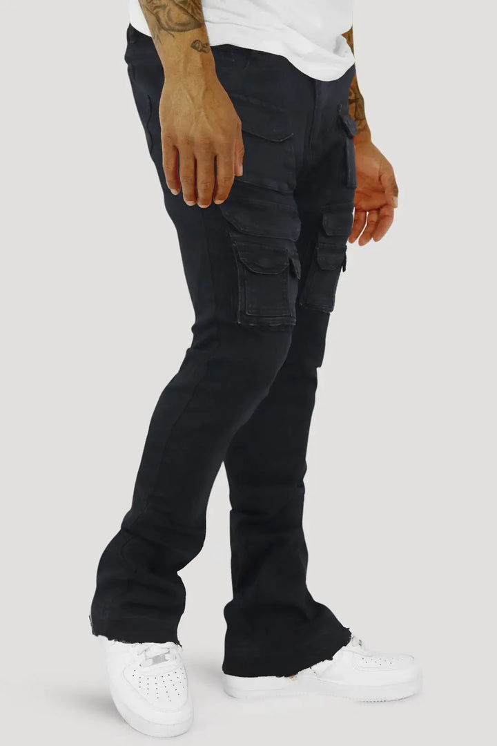 Dropcut Stacked Denim (Jet Black) (M8525D) - Zamage