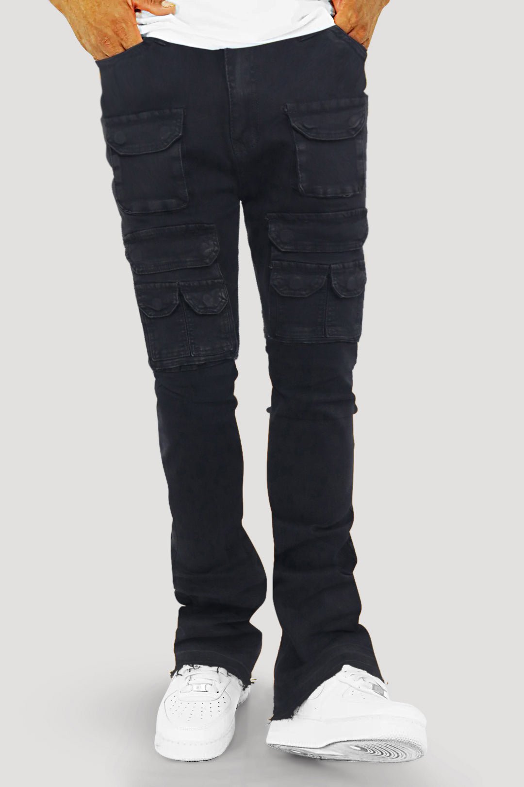 Dropcut Stacked Denim (Jet Black) (M8525D) - Zamage