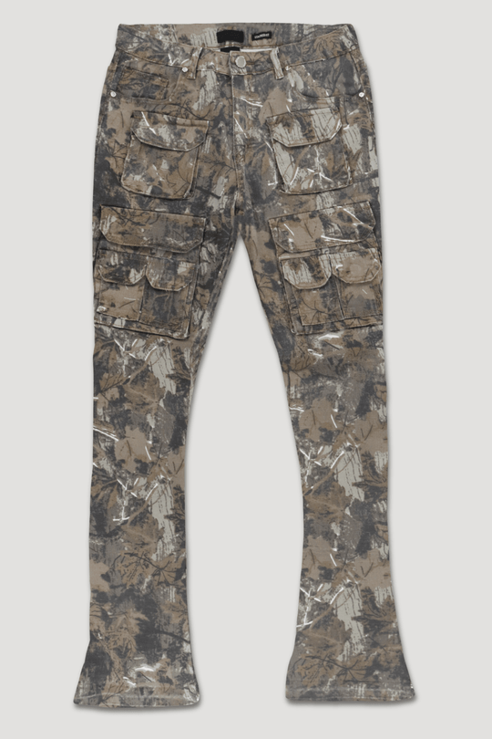 Dropcut Stacked Denim (Khakiwood Camo) (M8525D) - Zamage