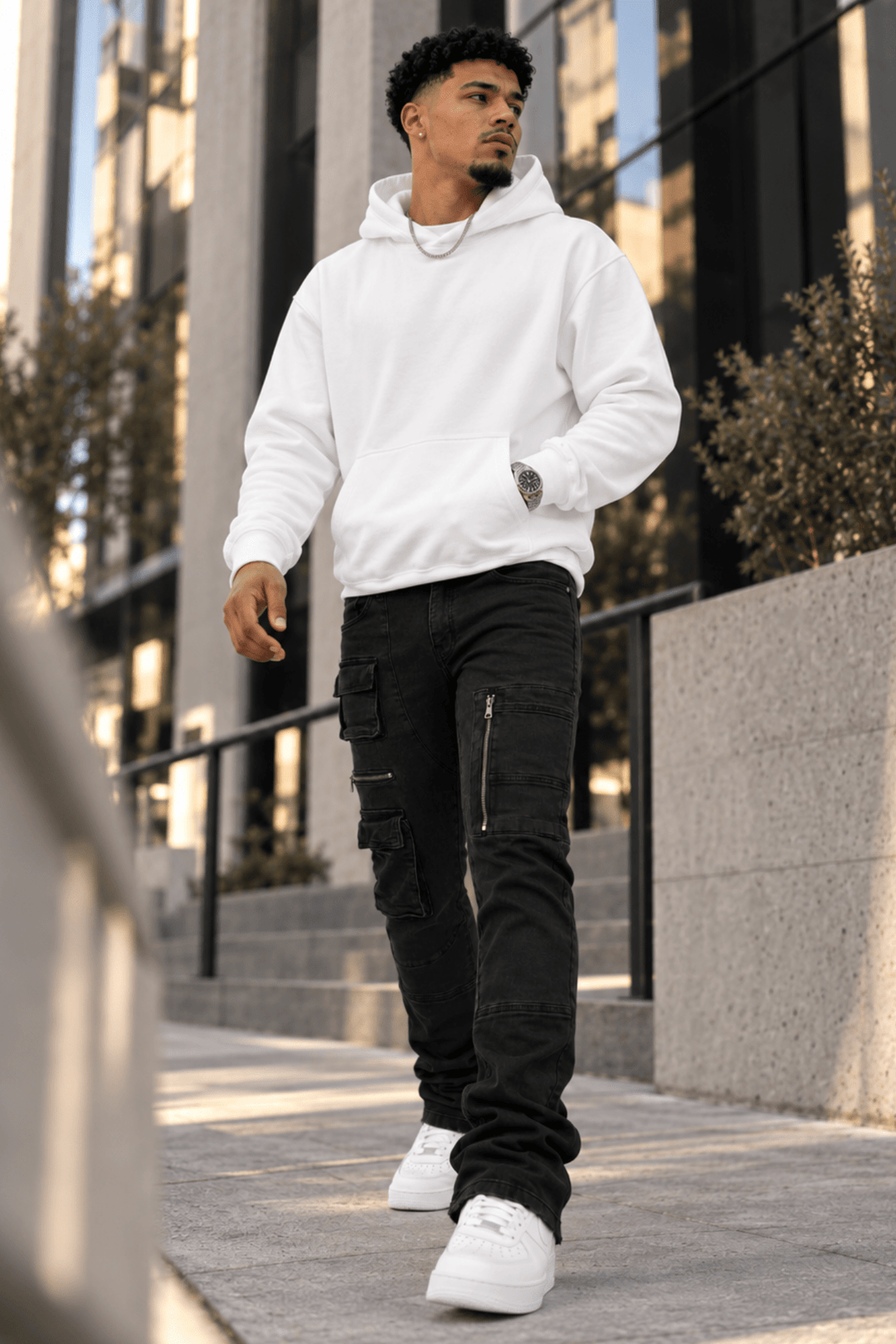Exclusive Stacked Denim (Jet Black) (L7095) - Zamage