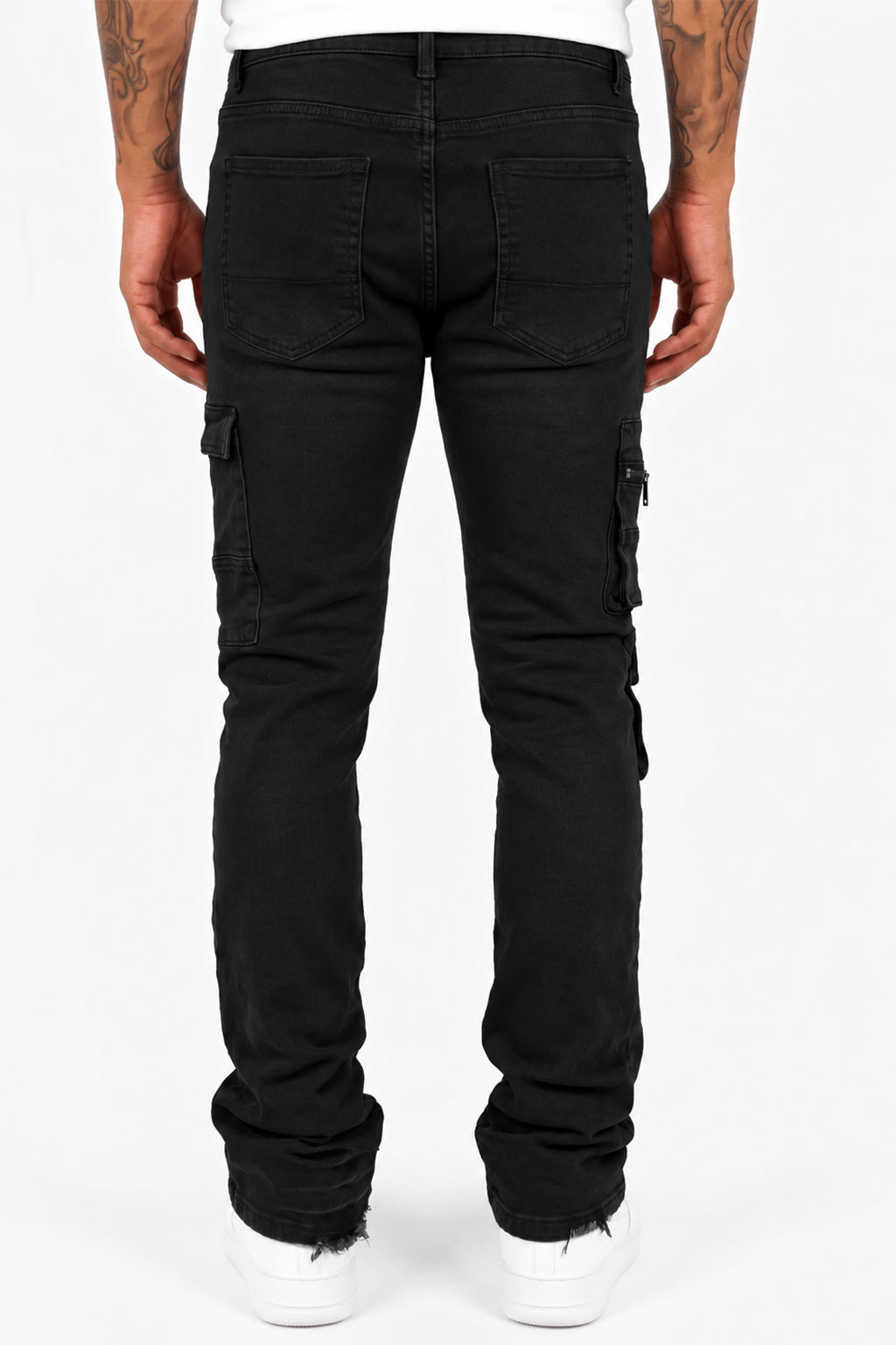 Exclusive Stacked Denim (Jet Black) (L7095)
