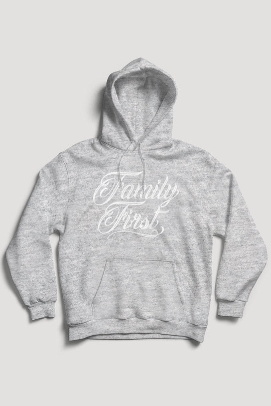 Family First Hoodie (White Logo) - Zamage