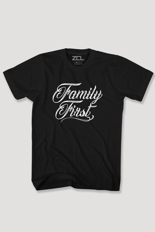 Family First Tee (White Logo) - Zamage