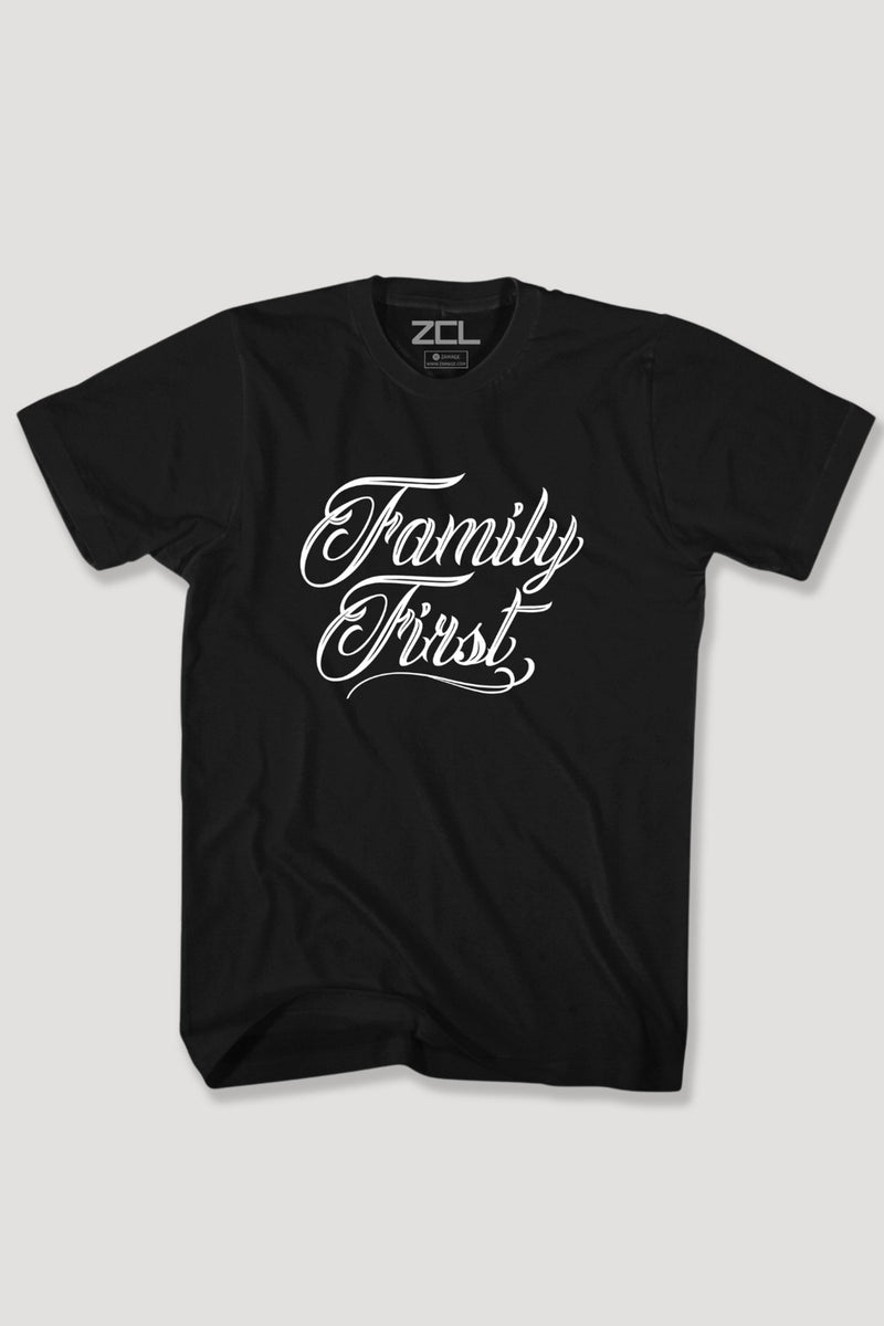 Family First Tee (White Logo) - Zamage