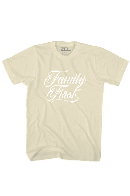 Family First Tee (White Logo)