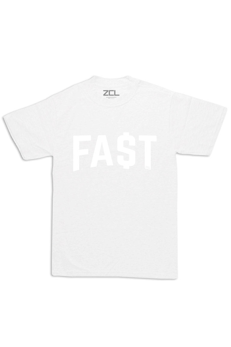 Oversized Fast Money Tee (White Logo) - Zamage