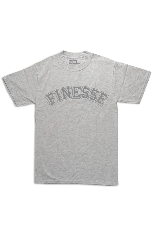 Oversized Finesse Tee (Grey Logo) - Zamage