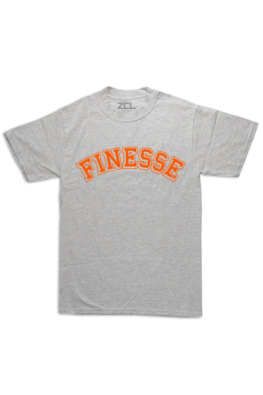 Oversized Finesse Tee (Orange Logo) - Zamage