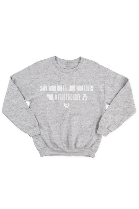 Save Your Bread Crewneck Sweatshirt (White Logo)