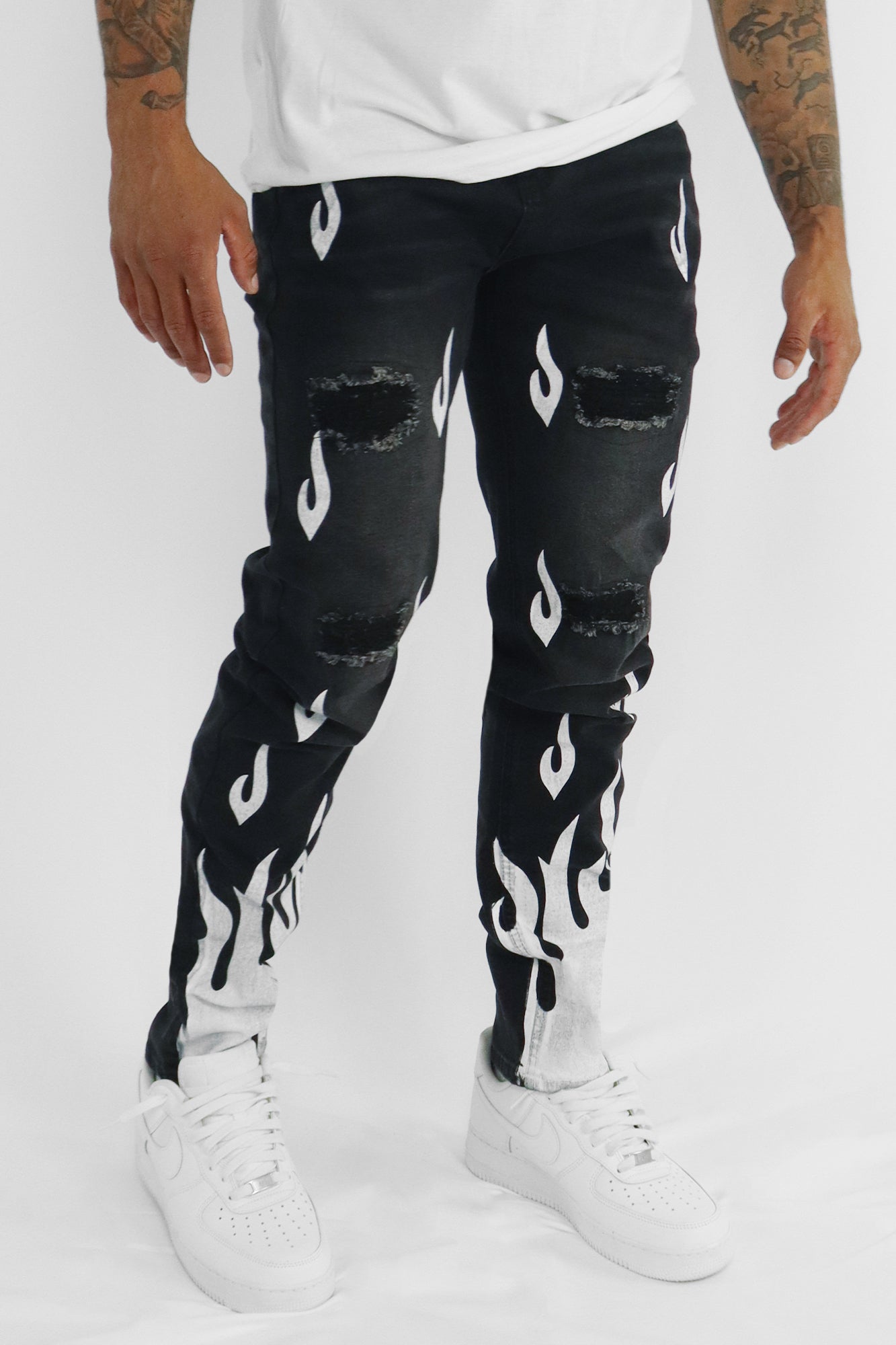 Zamage Flame Denim - Turn Up the Heat with These Fire Jeans!