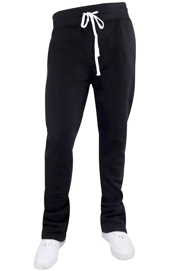 Fleece Stacked Fit Pant (Black) (100 - 475) - Zamage