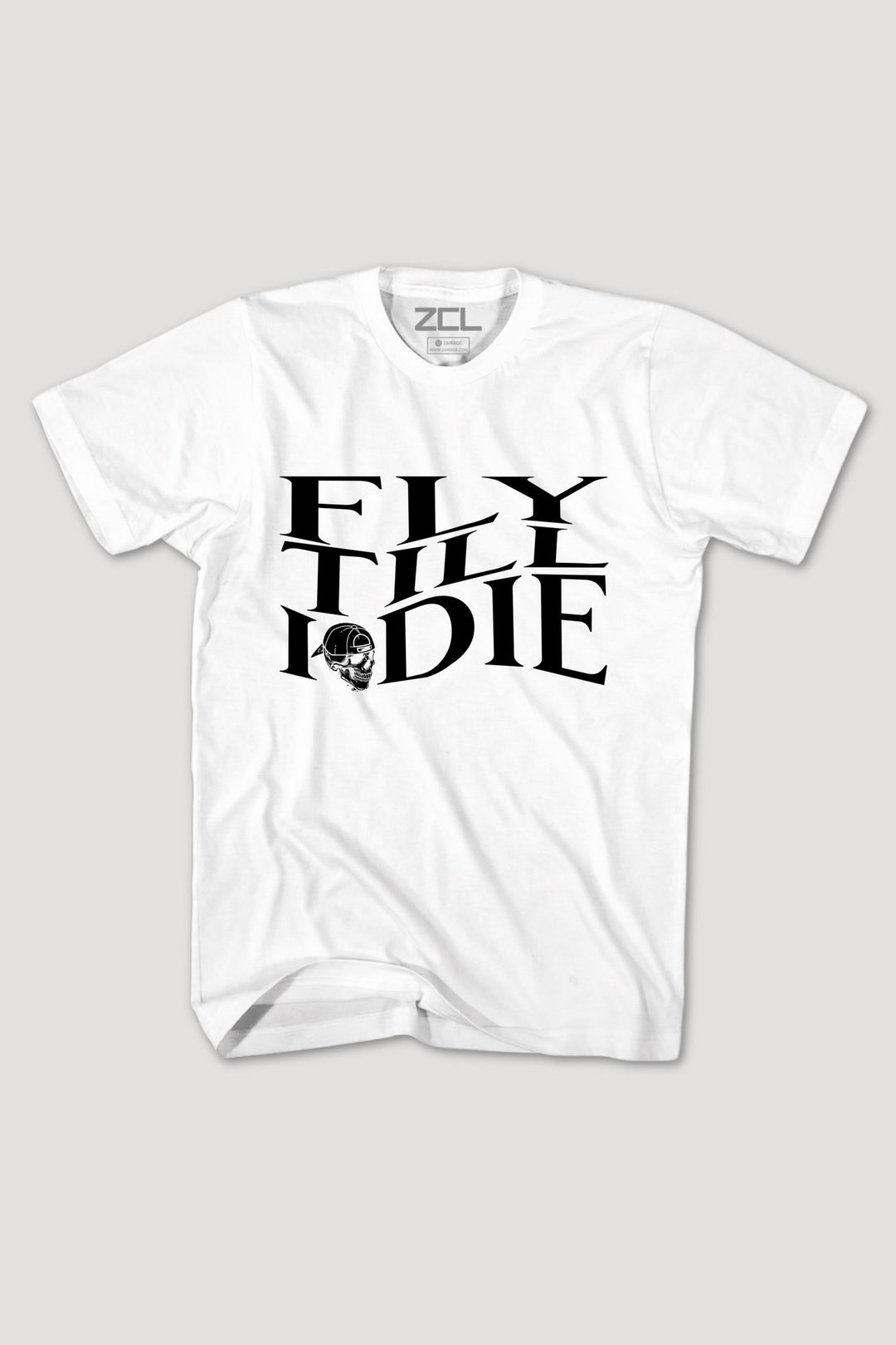 Fly Till I Die Tee (Black Logo) - Zamage