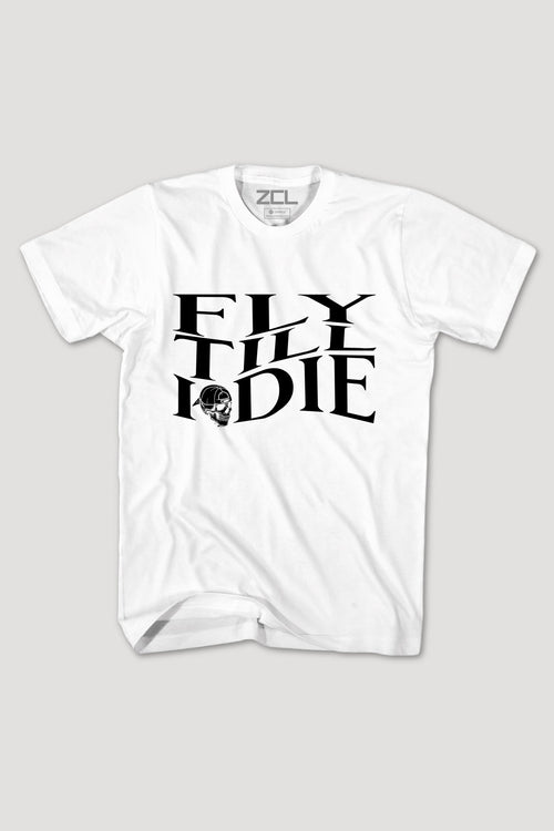 Fly Till I Die Tee (Black Logo) - Zamage